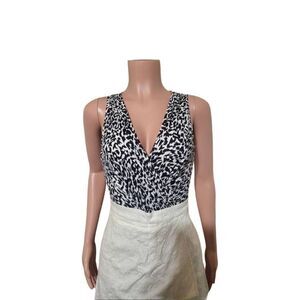 zebra surplice skort sleeveless romper size S